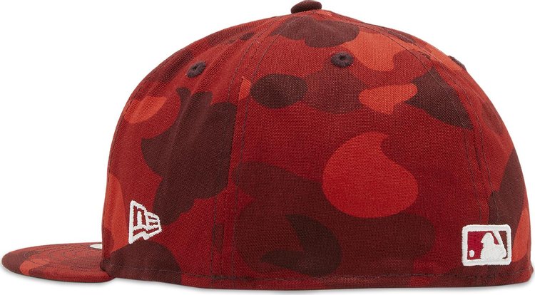 BAPE x MLB x New Era Los Angeles Angels 59FIFTY Cap Red