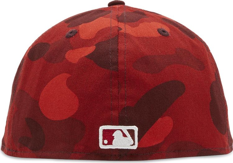 BAPE x MLB x New Era Los Angeles Angels 59FIFTY Cap Red