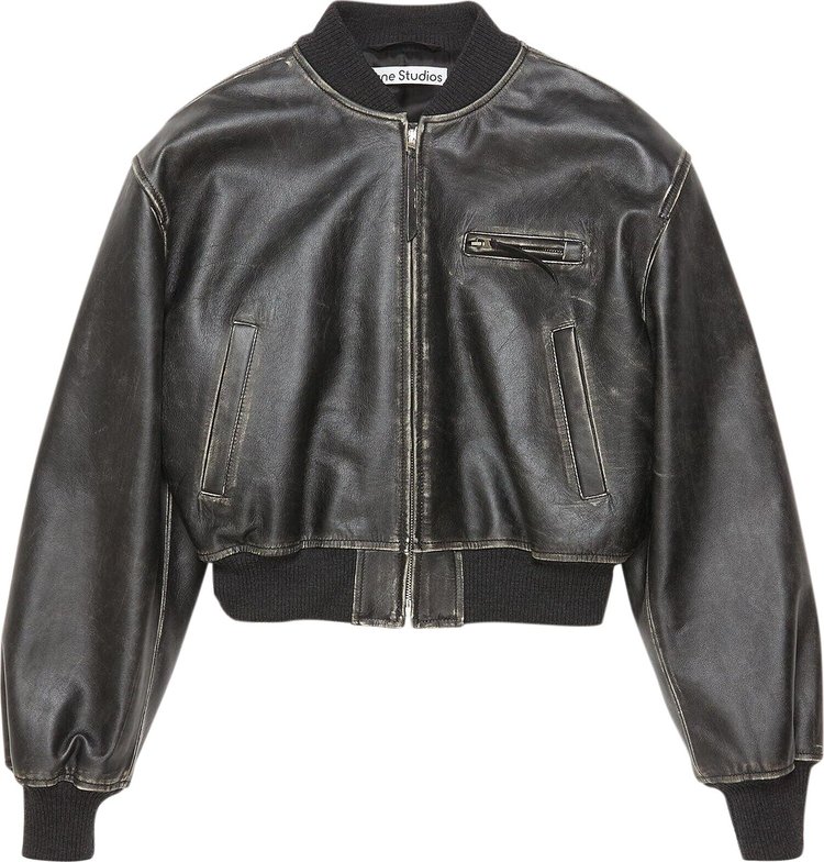 Acne Studios Leather Jacket Black