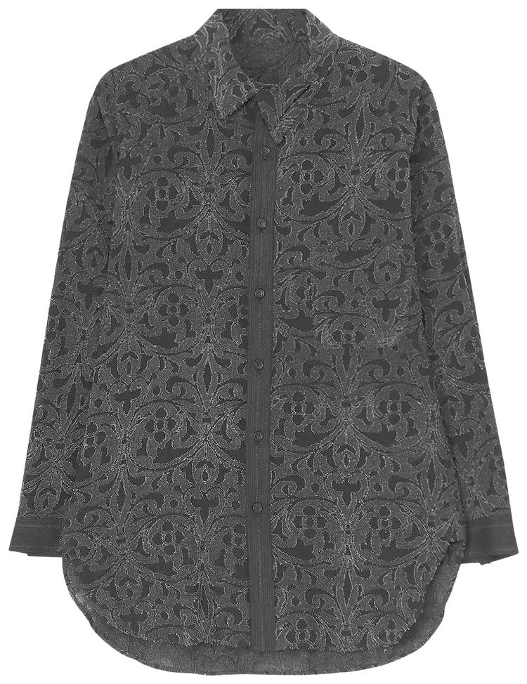 Yohji Yamamoto Pour Homme Ashymmetric Notch Collar Shirt Black