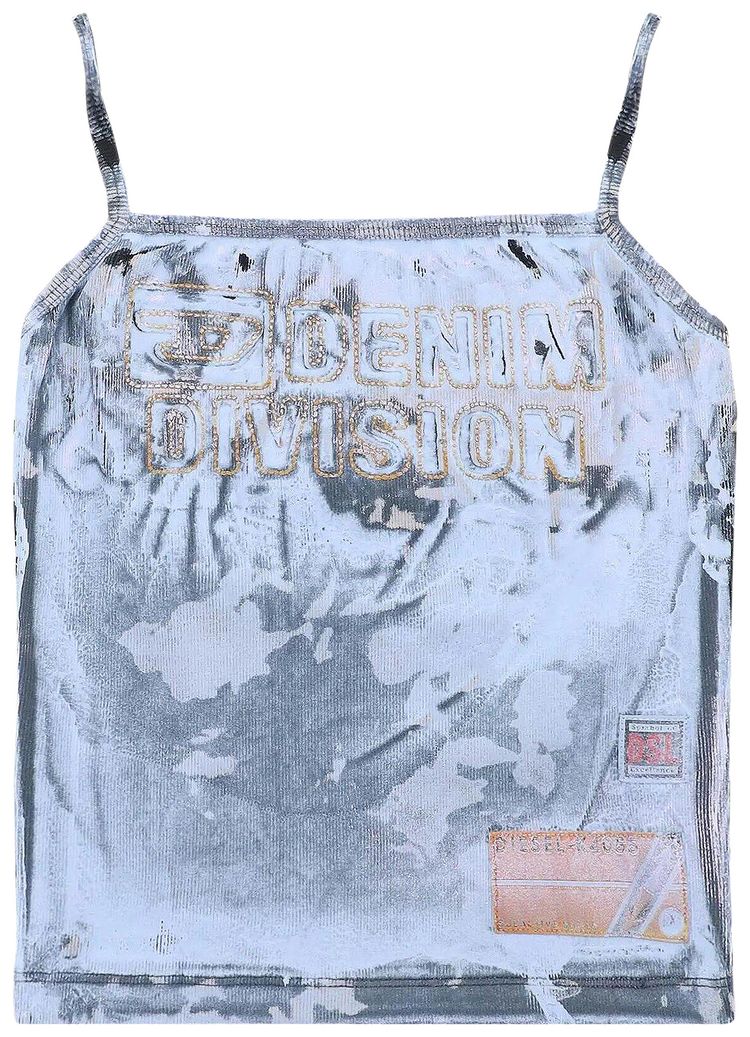 Diesel Printed Strappy Top Blue