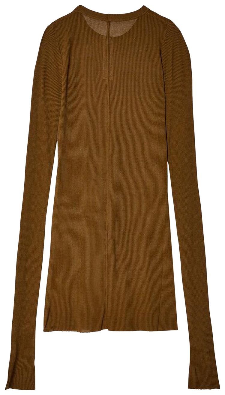 Rick Owens Rib Long Sleeve Tee Black