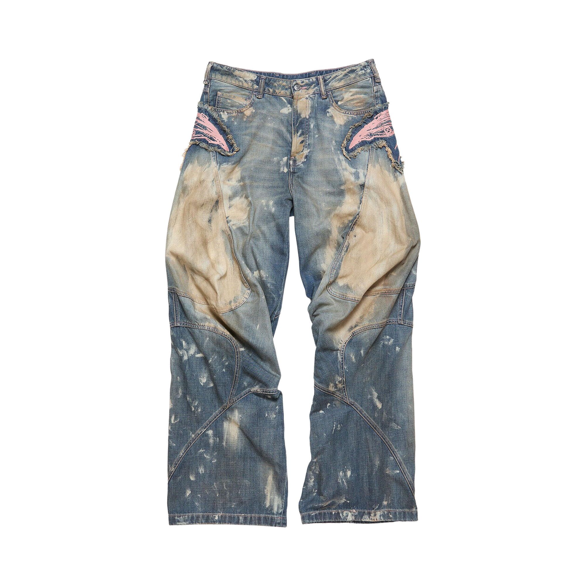 Buy Acne Studios Loose Fit Denim Trousers 'Mid Blue Buy Acne Studios Loose Fit Denim Trousers 'Mid Blue