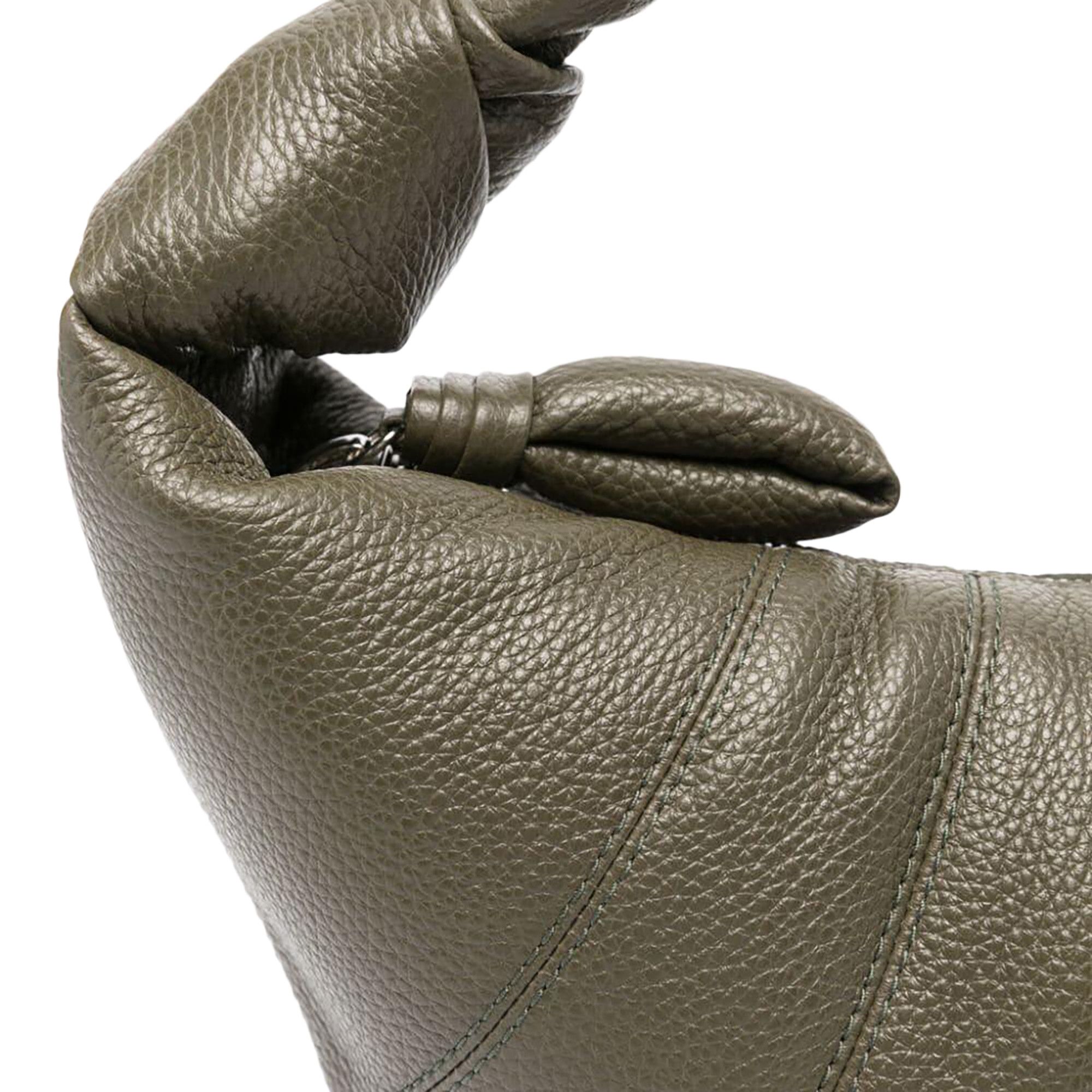 Buy Lemaire Mini Fortune Croissant Bag 'Dark Moss' - BG0125