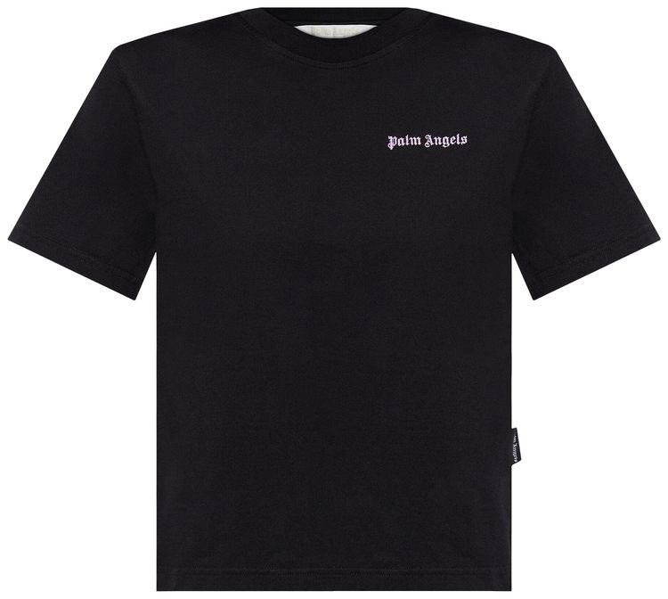 Palm Angels Classic Logo Fitted Tee BlackLilac