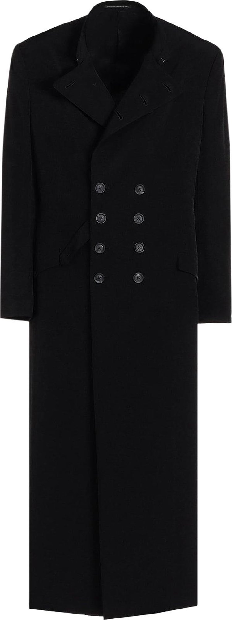 Yohji Yamamoto Pour Homme I Belt Long Jacket Black