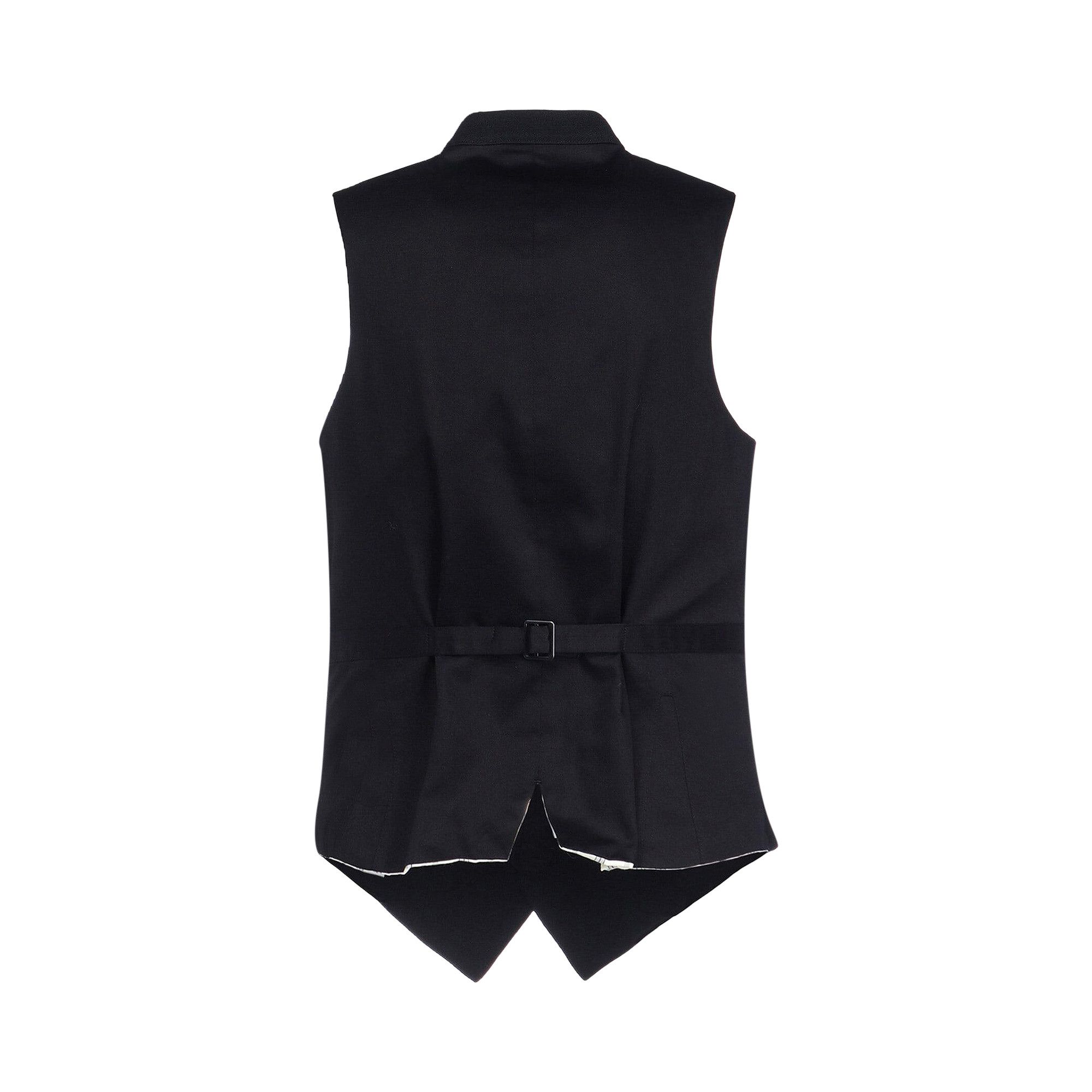 Buy Yohji Yamamoto Pour Homme A-Stand Vest 'Black' - HO V06 101 1