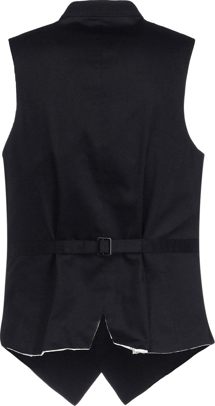 Yohji Yamamoto Pour Homme A Stand Vest Black