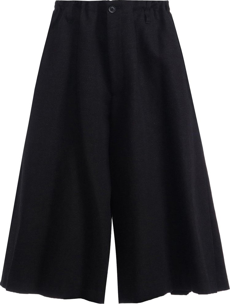 Yohji Yamamoto Pour Homme G Pleats Half Pants Black