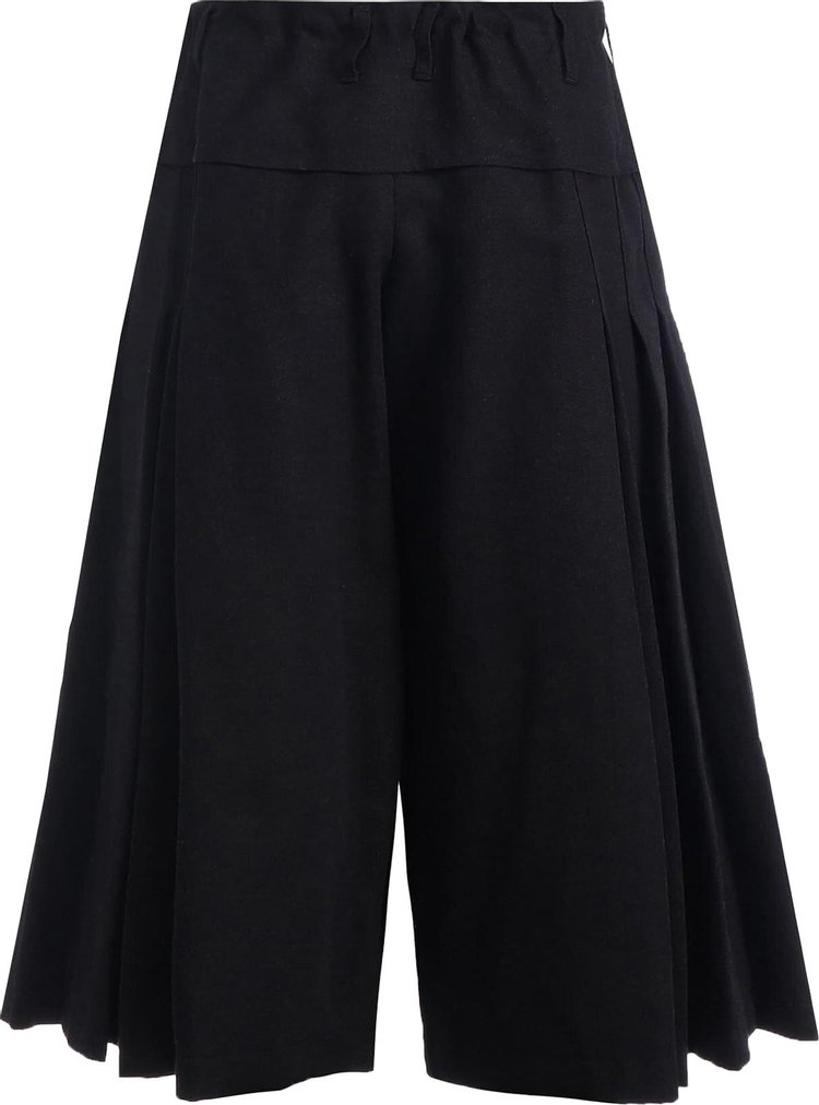 Yohji Yamamoto Pour Homme G Pleats Half Pants Black