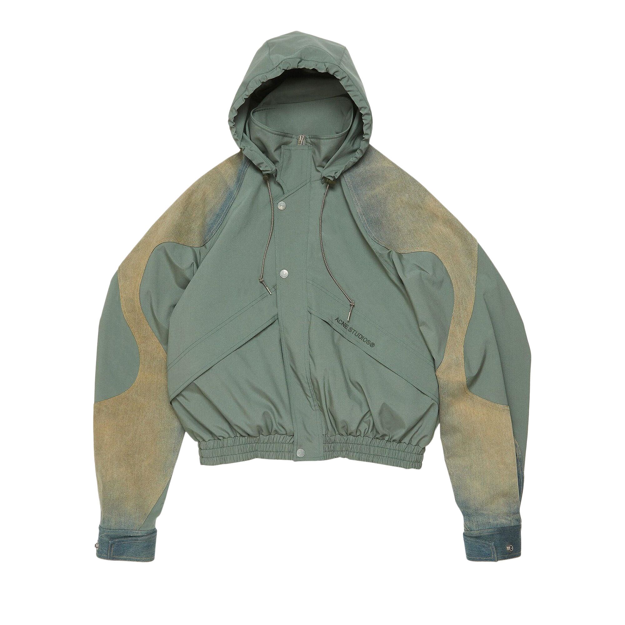 Buy Acne Studios Long-Sleeve Hooded Jacket 'Olive Green' - B90782