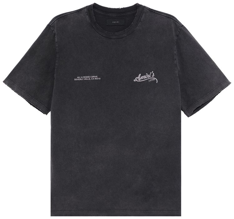 Amiri Cinemas Vintage Tee Black