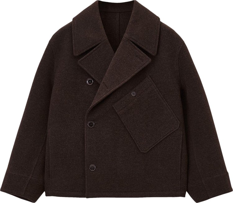 Lemaire Dispatch Peacoat Brown Chine