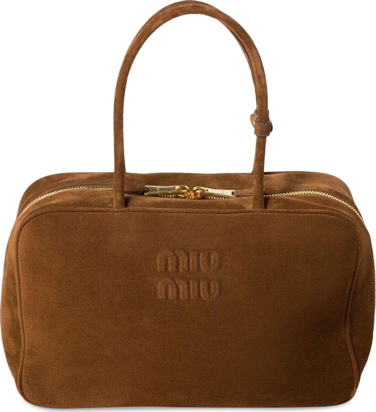 Miu Miu Suede Beau Bag Cacao