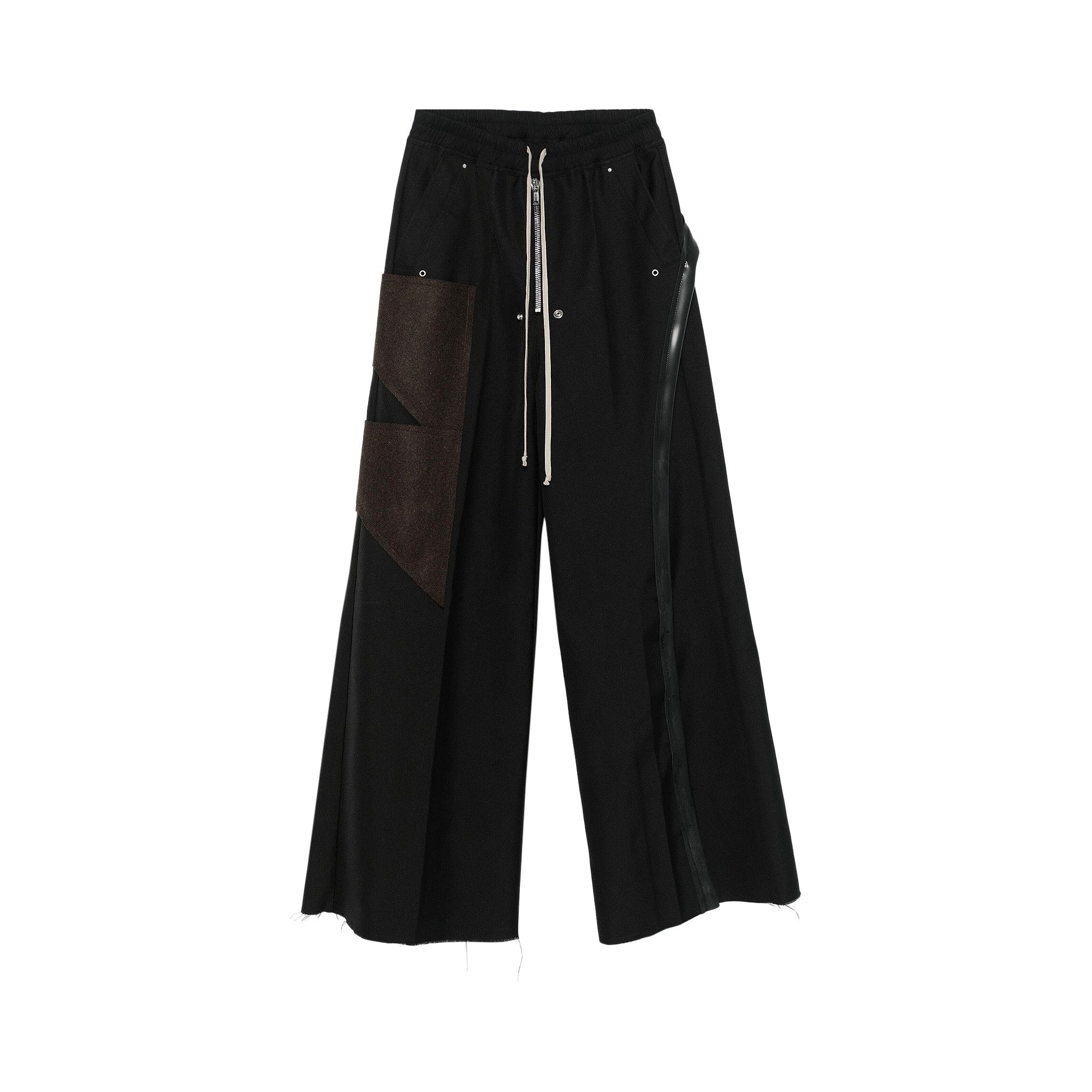 Buy Rick Owens Wide Bela Pants 'Black/Brown/Black