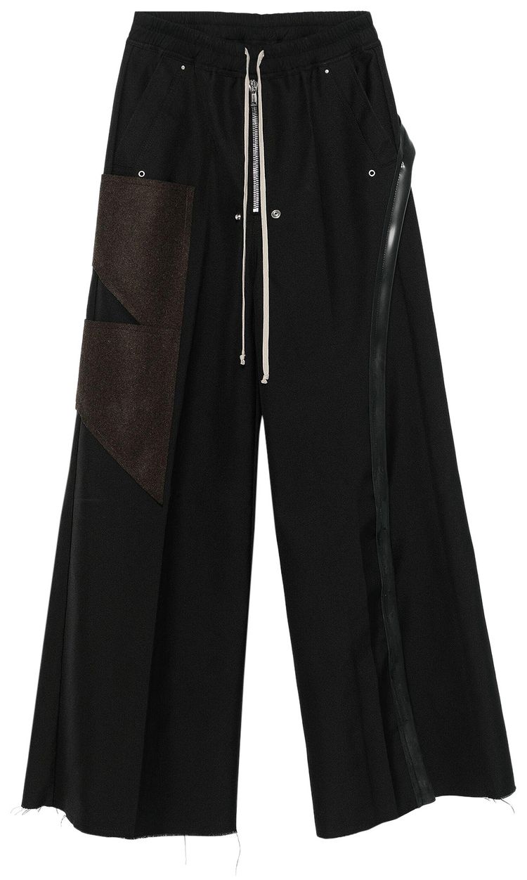 Rick Owens Wide Bela Pants BlackBrownBlack