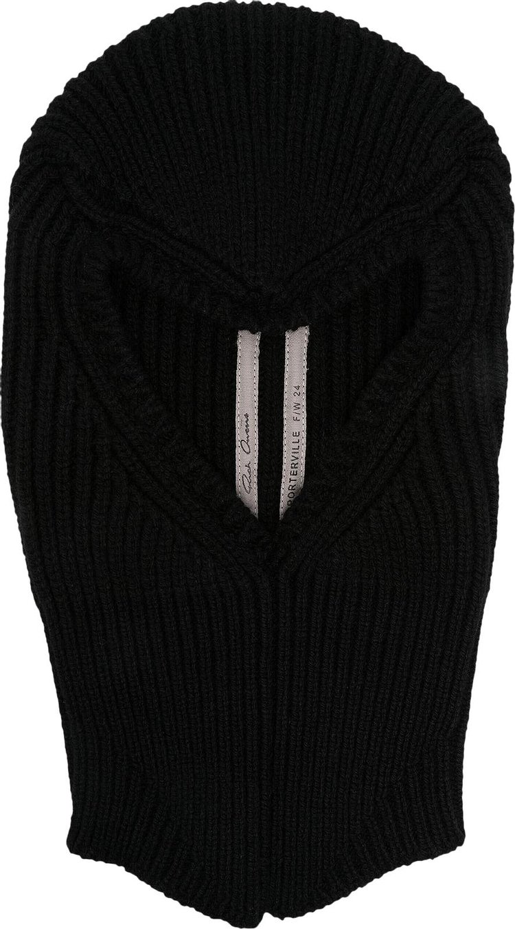 Rick Owens Wool Balaclava Black