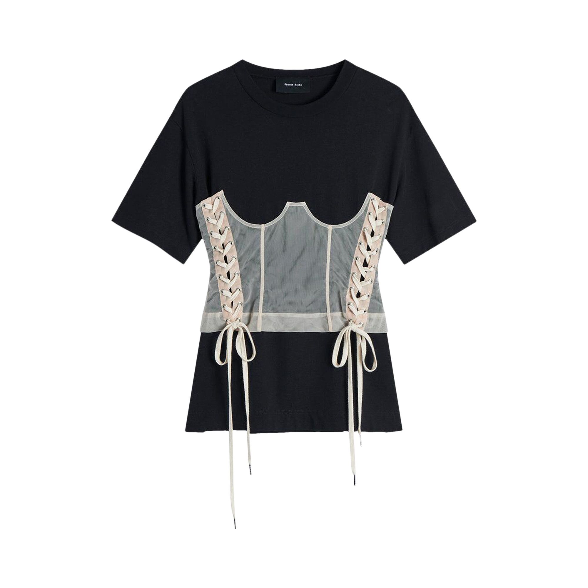 その他 Rose Banquet T Shirt - Simone Rocha - Cotton - Black Simone Rocha: Black Rose Bouquet Long Sleeve T-shirt | SSENSE