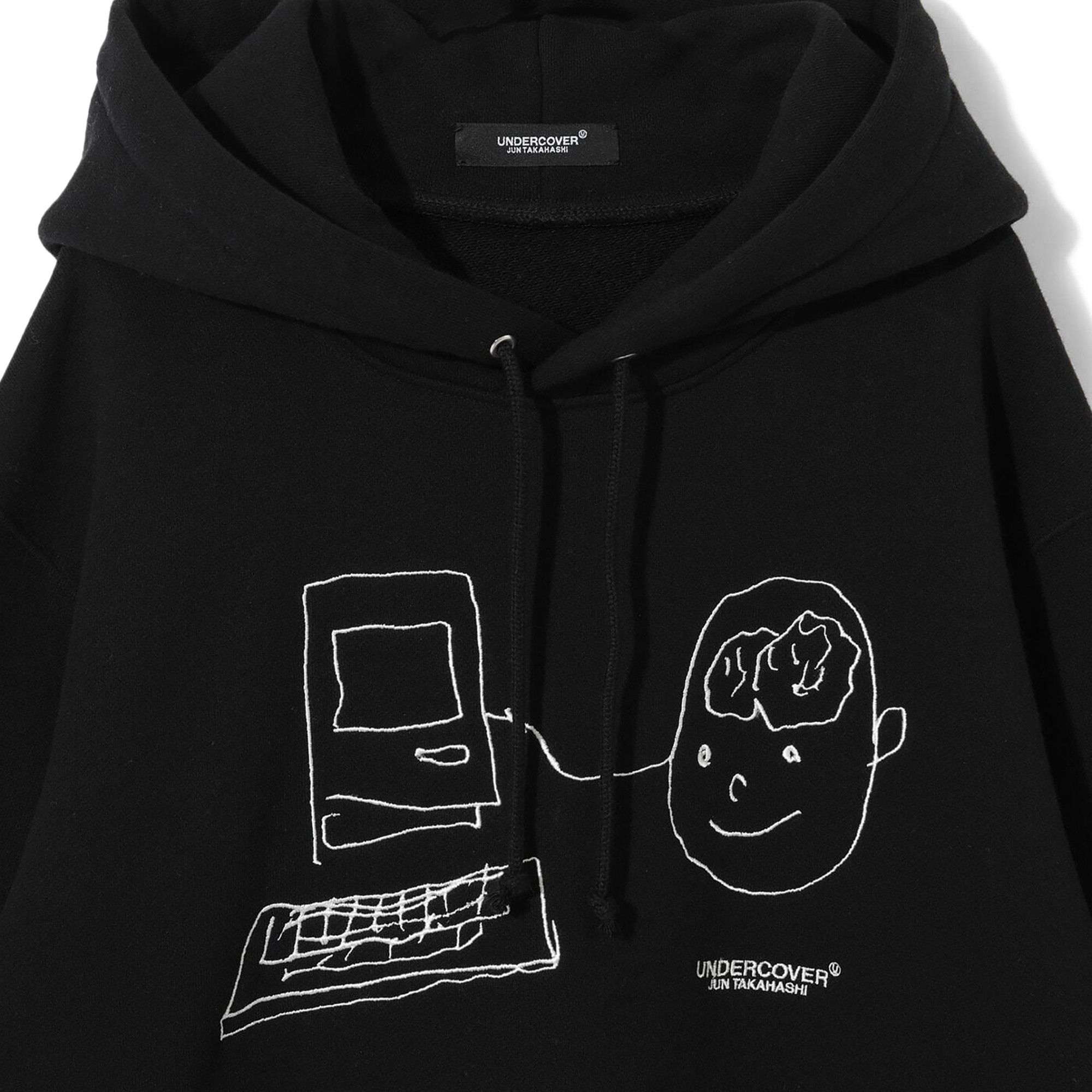 トップス UNDERCOVER Black Pullover Hoodie UNDERCOVER x WTAPS HOODIE 