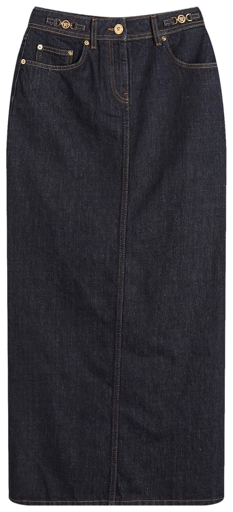 Versace Denim Skirt Dark Blue