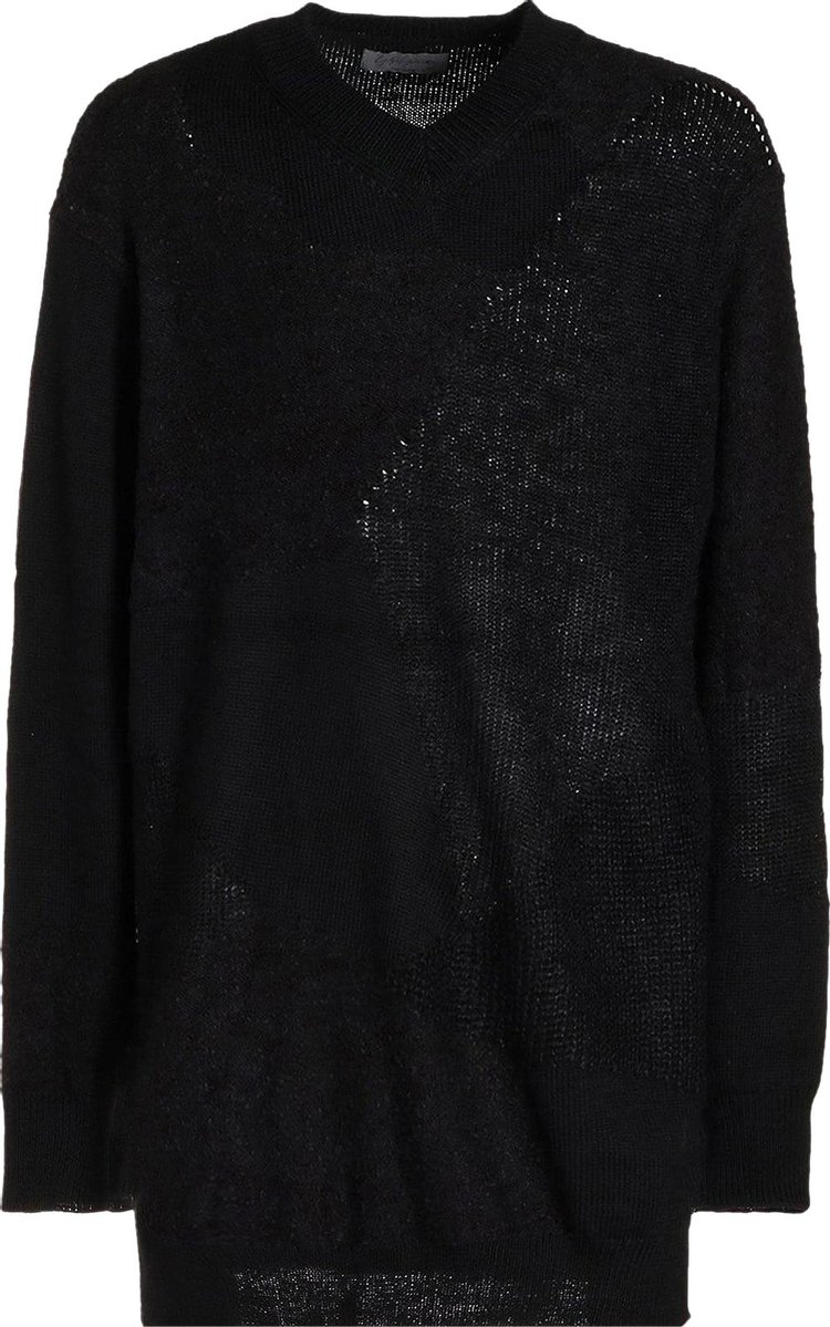 Yohji Yamamoto Pour Homme V Neck Sweater Black