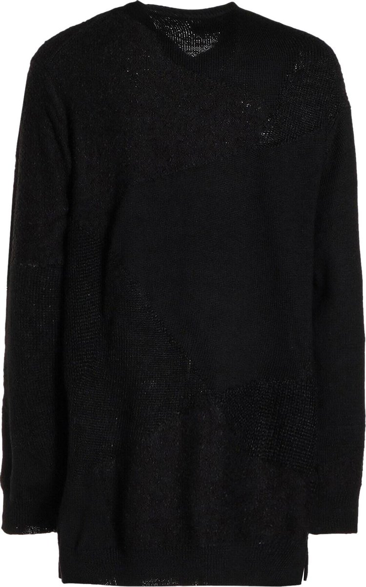 Yohji Yamamoto Pour Homme V Neck Sweater Black