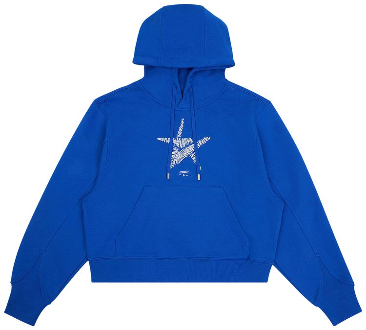 Ader Error Logo Hoodie Blue