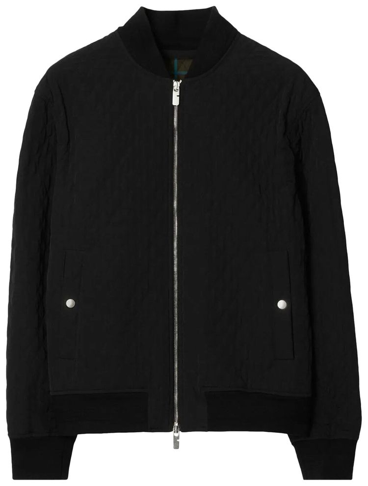 Burberry Quilted Bomber Jacket Black