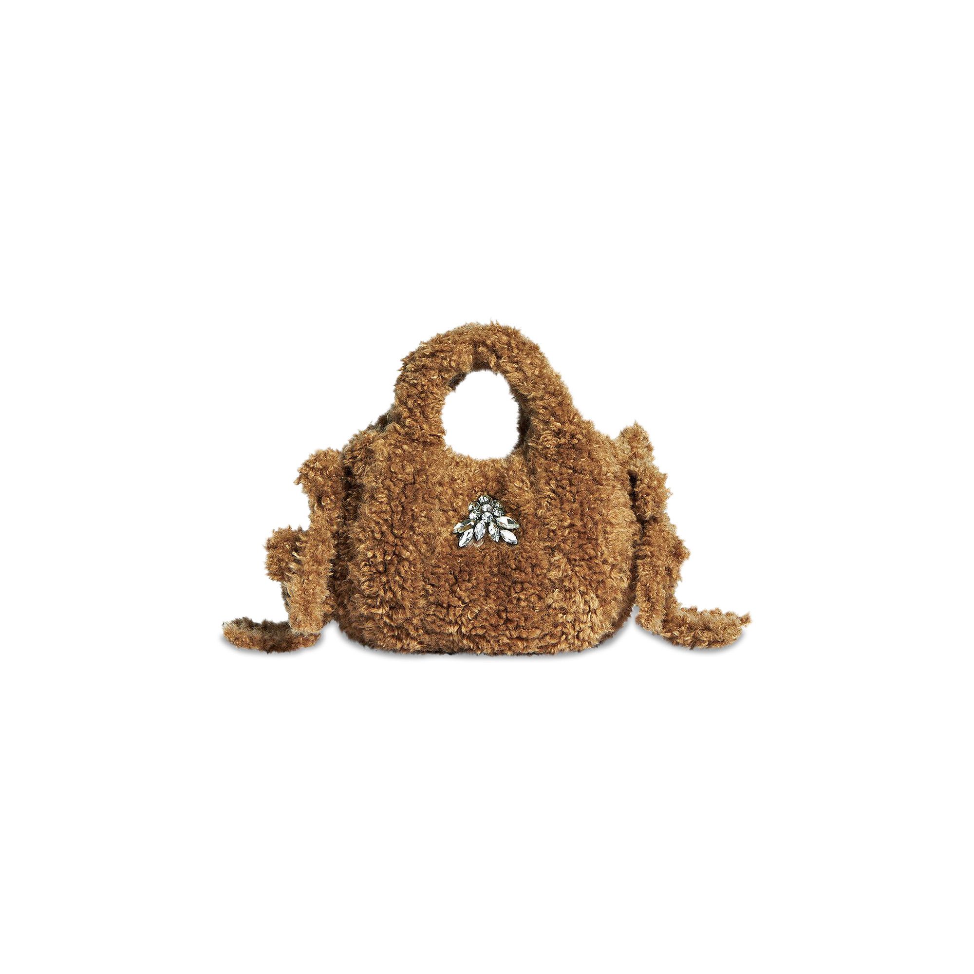 Buy Simone Rocha Embellished Baby Egg Tote Bag 'Brown/Clear
