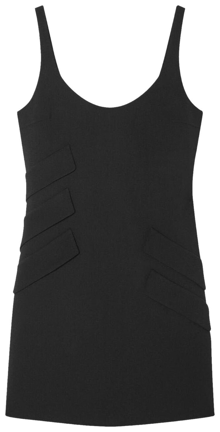 Versace Double Wool Dress Black