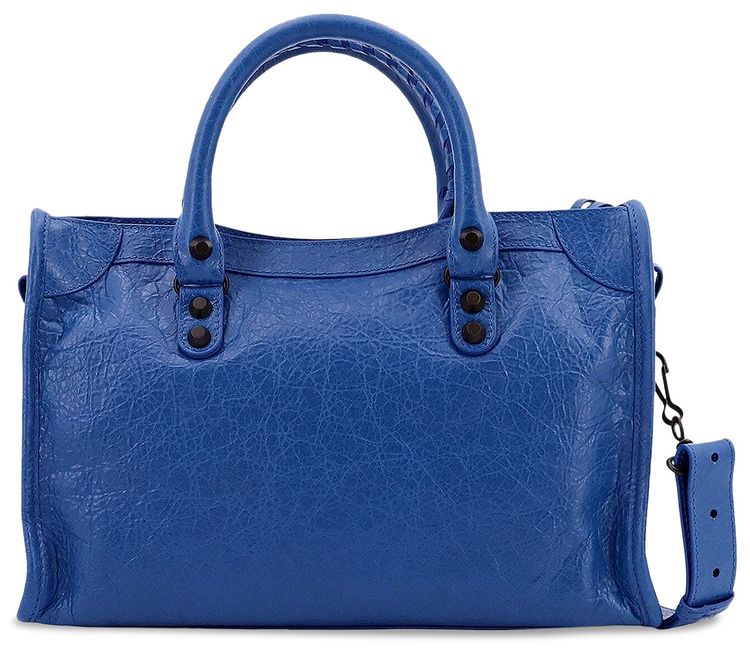 Balenciaga Small Le City Shoulder Bag Denim Blue
