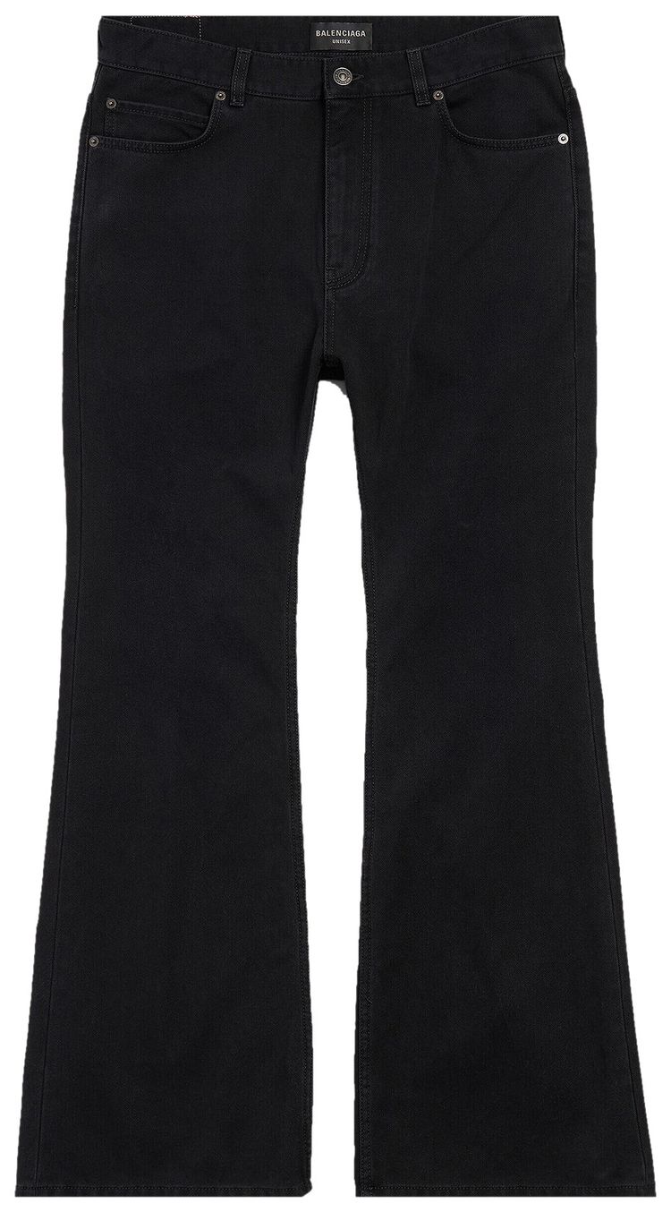 Balenciaga Flared Pants Jet Black