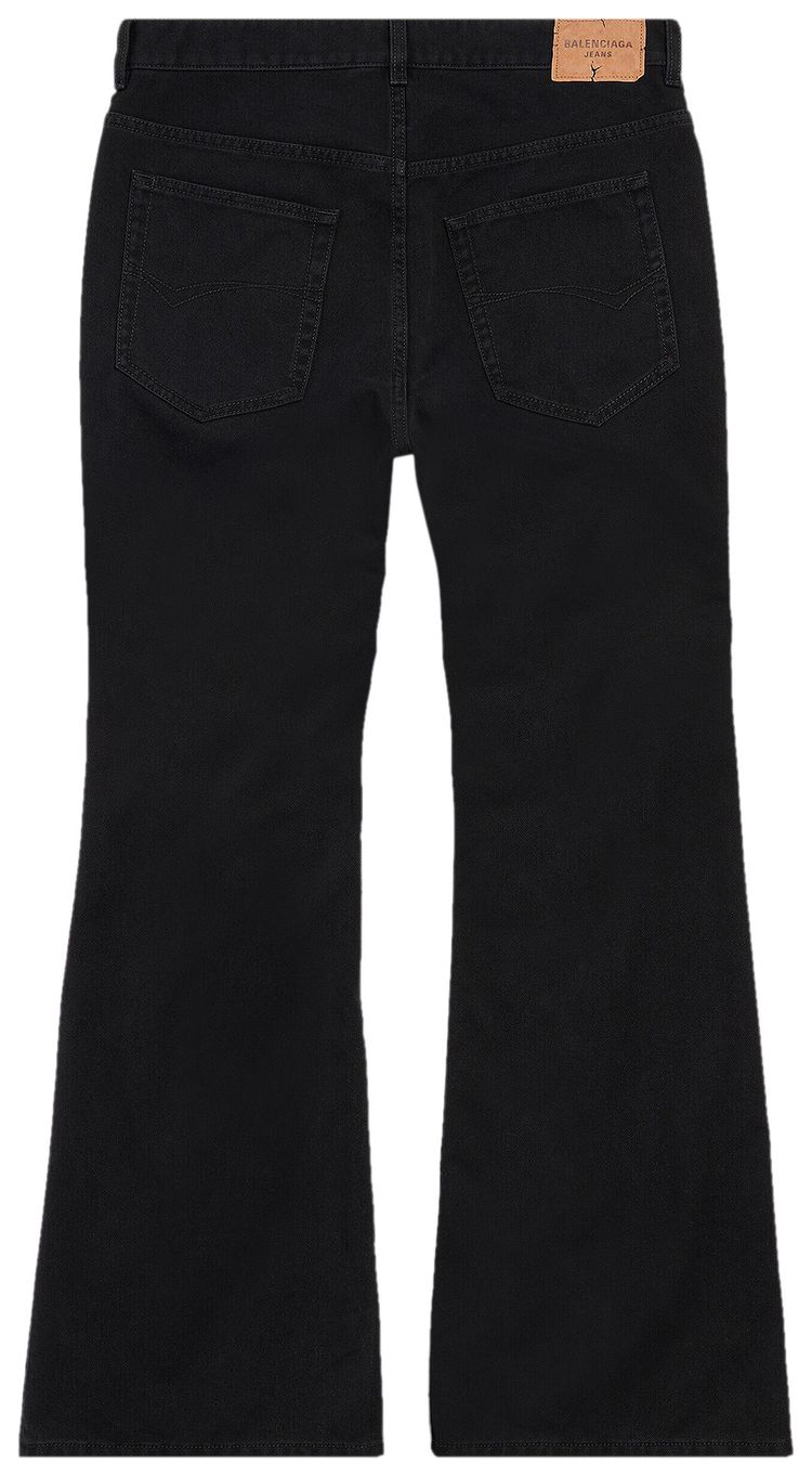 Balenciaga Flared Pants Jet Black