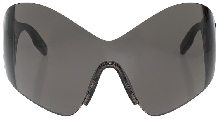 Balenciaga Mask Butterfly Logo Sunglasses Black