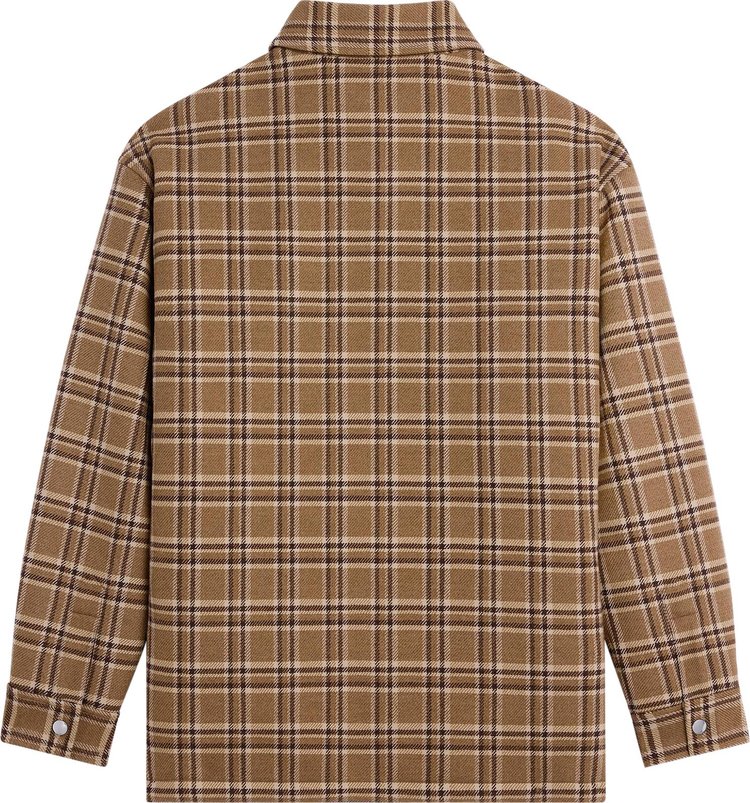 CELINE Checked Overshirt CamelBeigeMarron