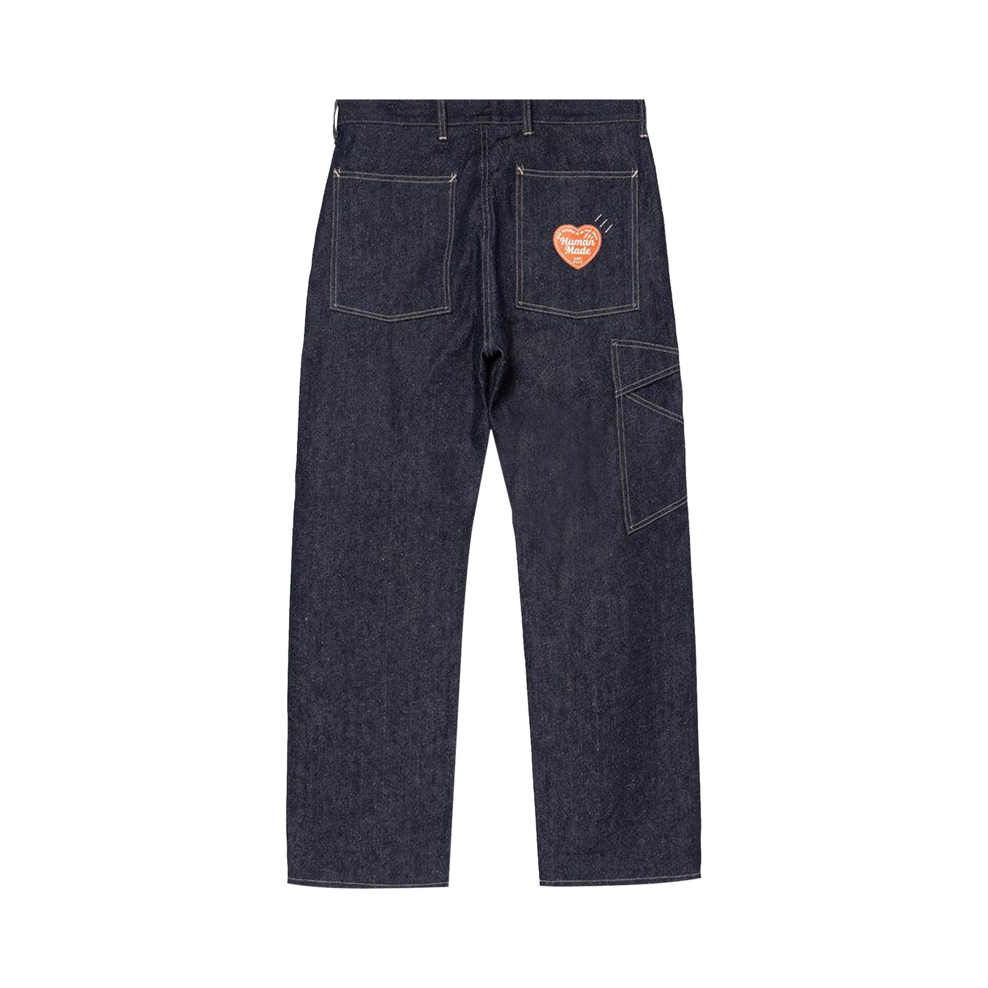 Buy Human Made Denim Work Pants 'Indigo' - HM28PT001 INDI | GOAT