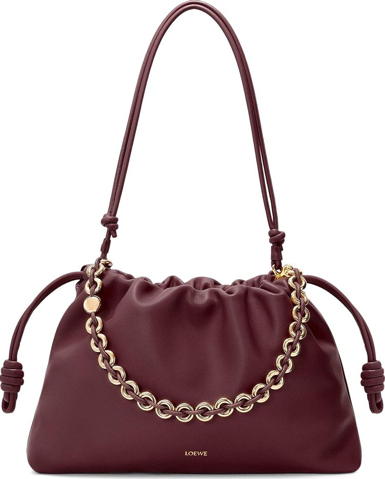 Loewe Large Flamenco Bag Dark Burgundy