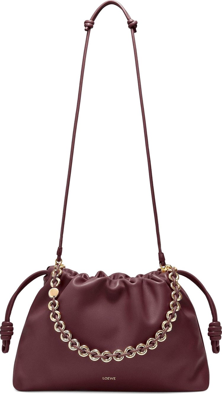 Loewe Large Flamenco Bag Dark Burgundy