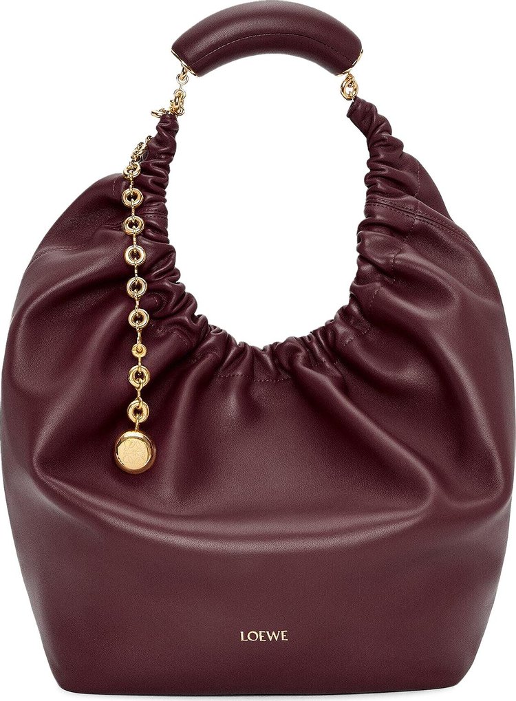 Loewe Squeeze Medium Bag Dark Burgundy