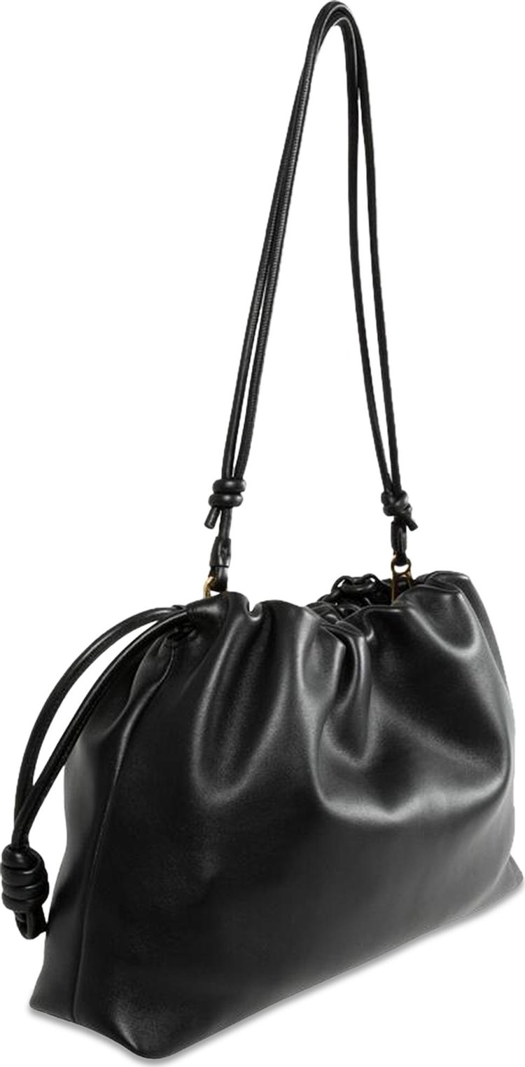 Loewe Flamenco Drawstring Purse Bag Black