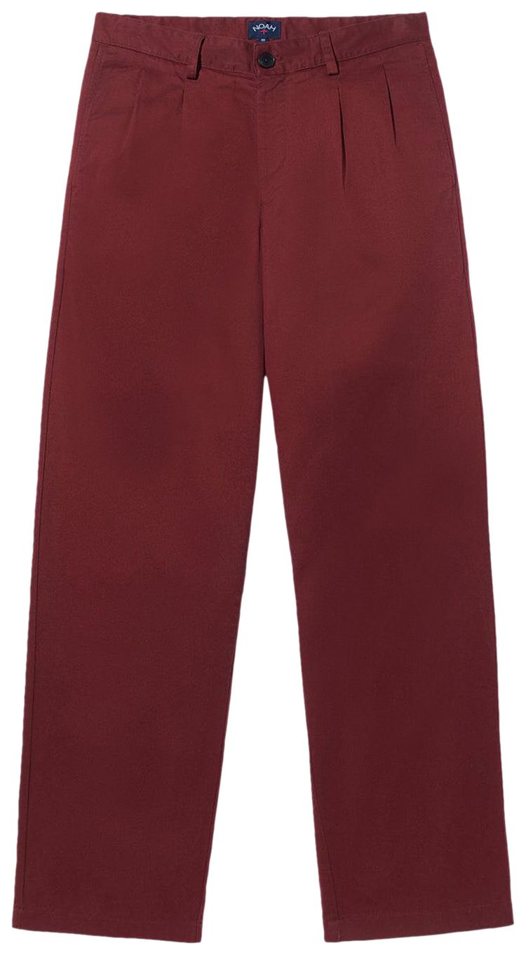 Noah Double Pleated Pants Wine