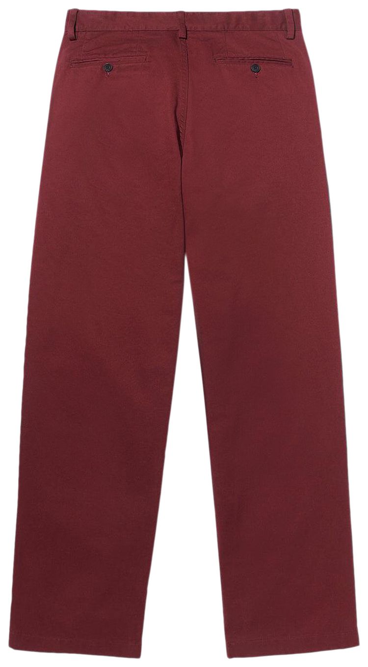 Noah Double Pleated Pants Wine