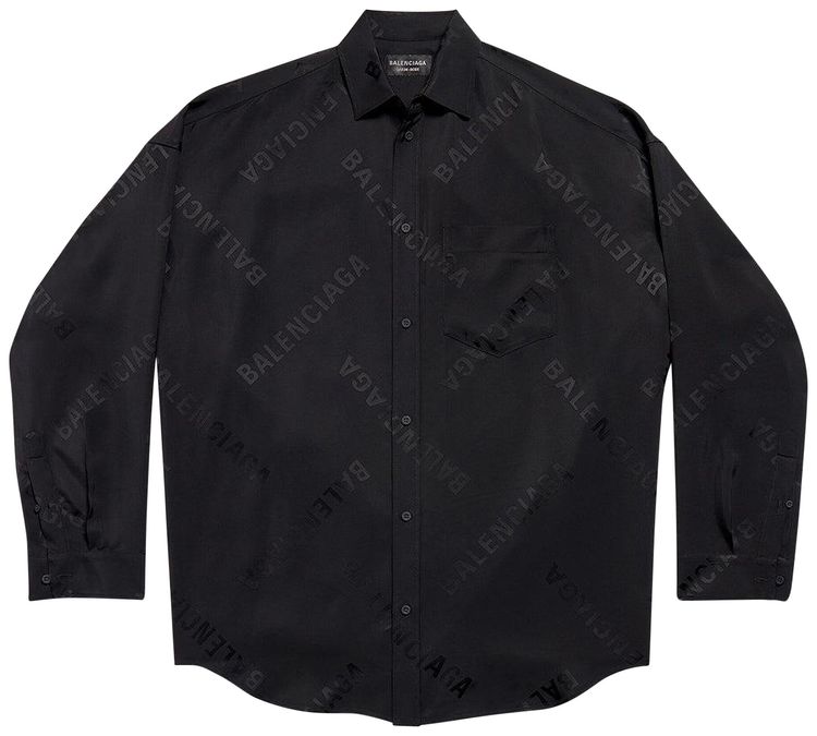 Balenciaga Cocoon Shirt Black