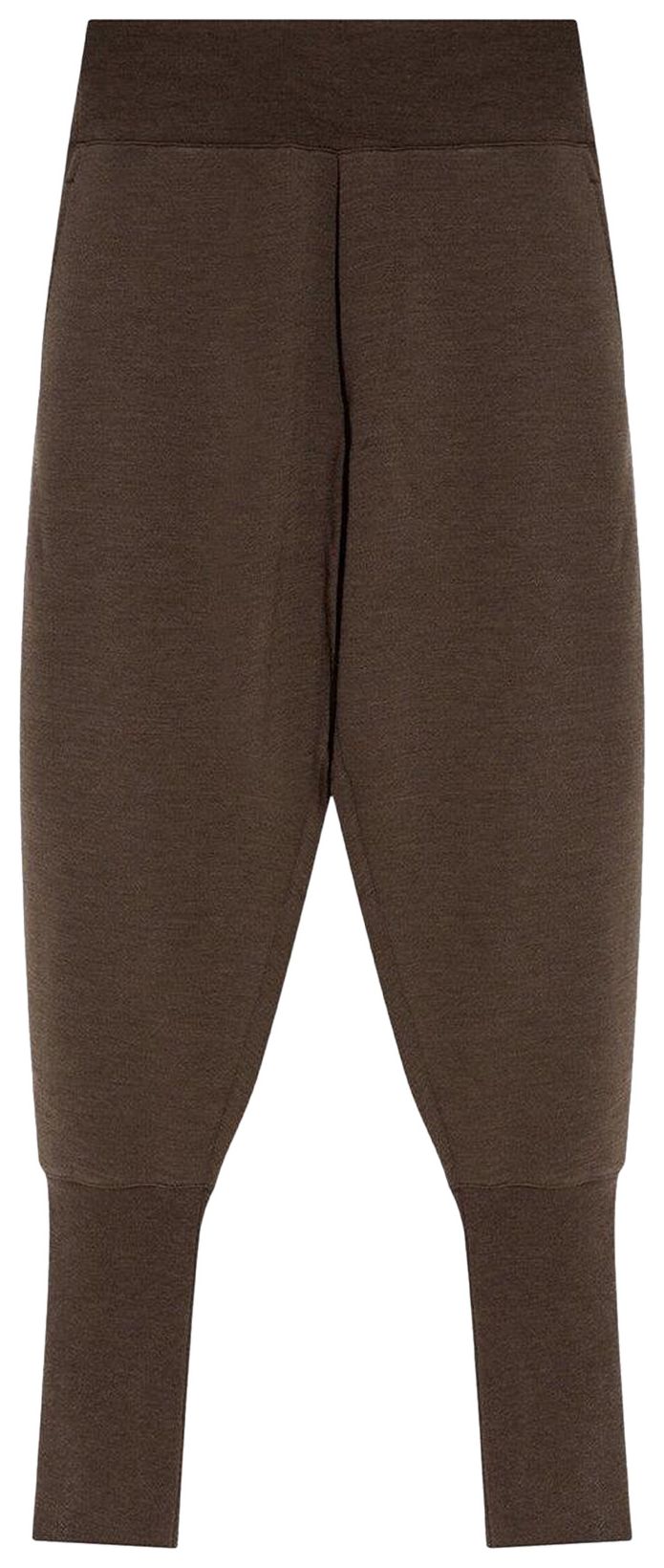 Lemaire Relaxed Rib Pants Dark Brown Melange