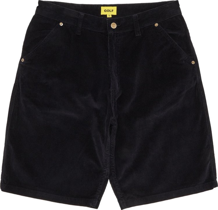 GOLF WANG Olde Corduroy Work Short Black