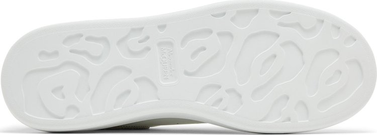 Alexander McQueen Oversized Sneaker Dragonfly Print   White Silver