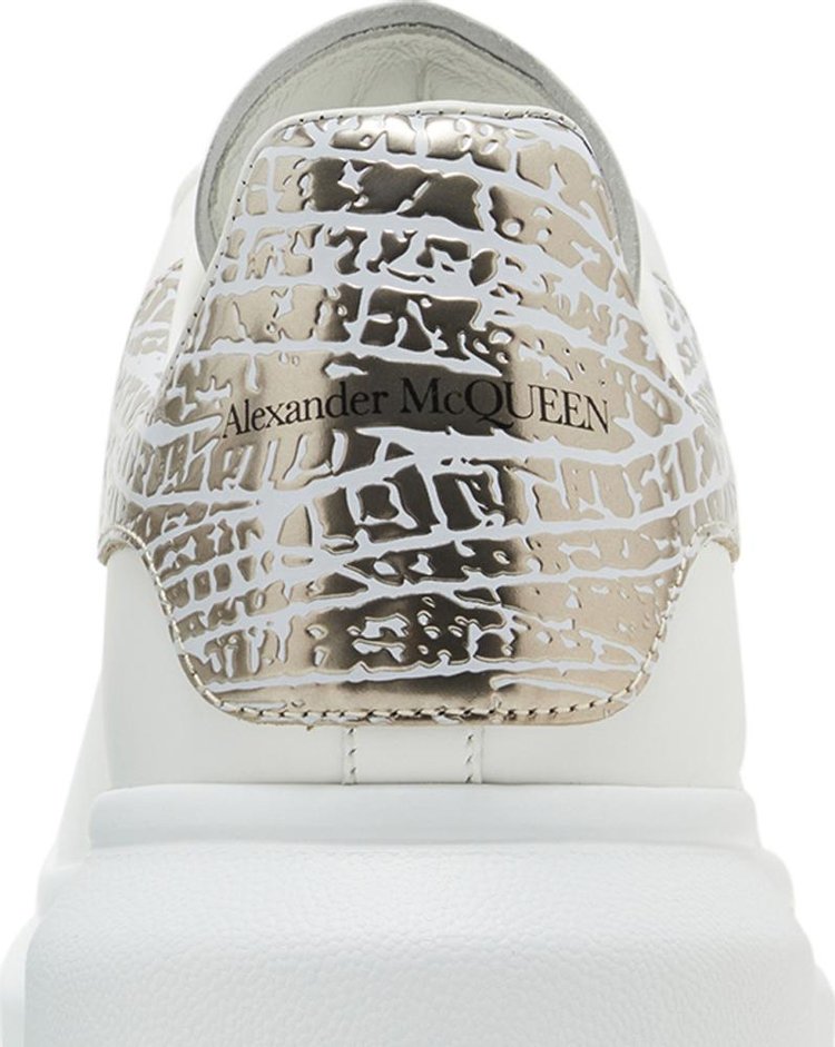 Alexander McQueen Oversized Sneaker Dragonfly Print   White Silver