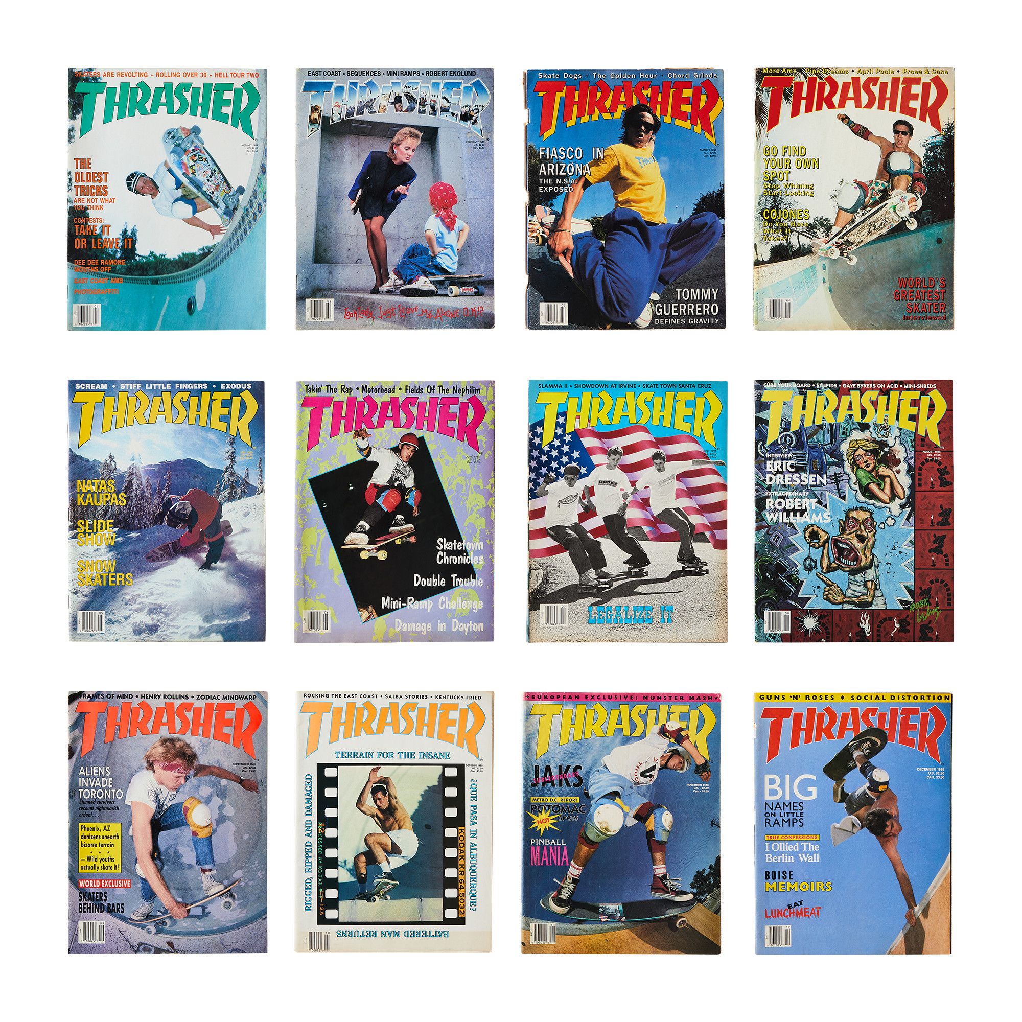 Buy Vintage Thrasher Magazine 1988 Issue Complete Set 8711 119880904CIS MULT GOAT