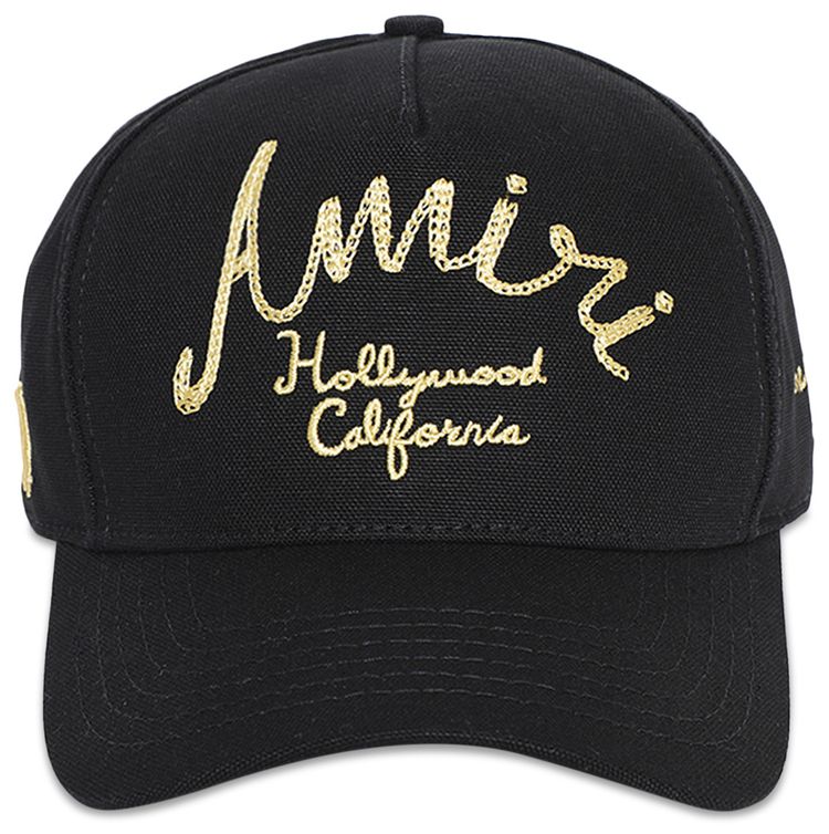 Amiri Hollywood Canvas Hat Black