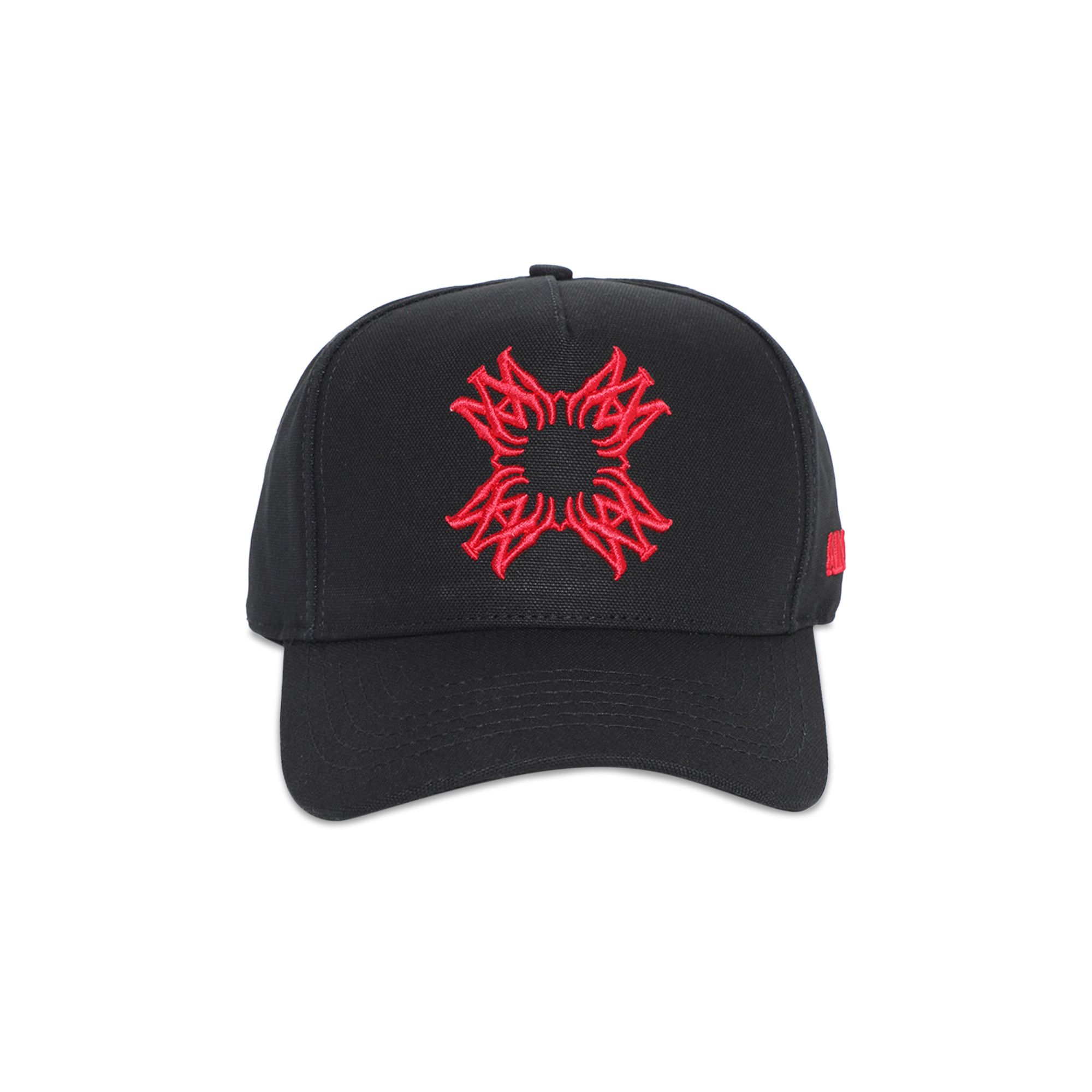 Buy Amiri MA Quad Canvas Hat 'Black/Red' - AMHACP1025 706 BLAC